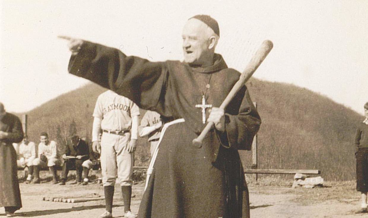 Father Paul Wattson 1935 Baseball at Bat