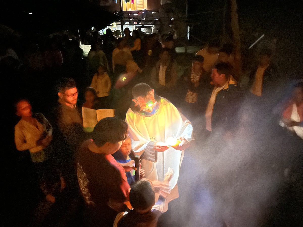 Easter Vigil Fire Peru 2025