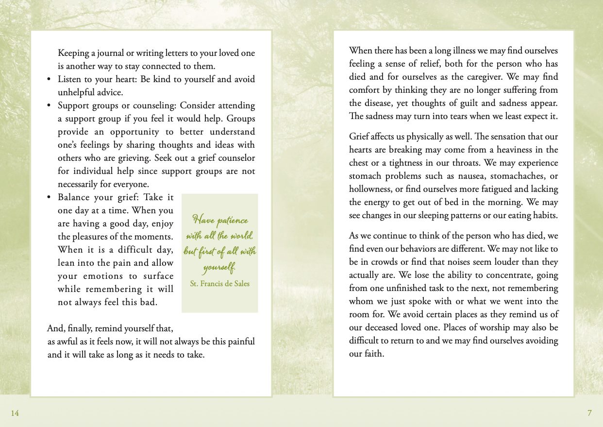 24GB - Grief Booklet (Inner 6)